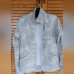 Lole Gray Camouflage Zip-Up Jacket